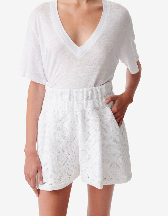 JEYLA V-NECK LINEN T-SHIRT